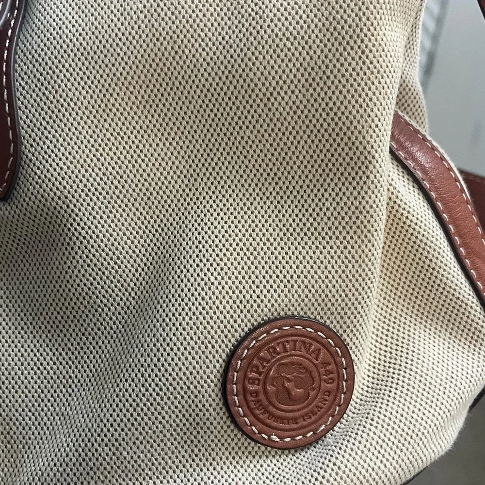 Spartina 449 Reeve Bucket Purse | Woven Saddle Brown